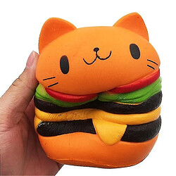 Universal Jumbo Jouet squishy mignon et lent pour les enfants Hamburger jaune