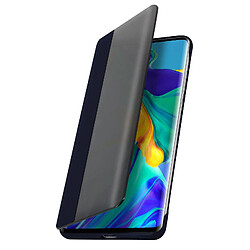 Avizar Housse Huawei P30 Pro Étui Grande Fenêtre Translucide Coque Rigide bleu nuit