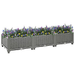 Maison Chic Jardinière,Lit surélevé - Bac à fleurs - pot de fleur 120x40x23 cm Polypropylène -GKD63812