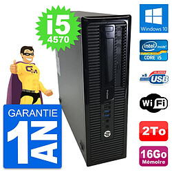 PC HP ProDesk 400 G1 SFF Intel i5-4570 RAM 16Go Disque Dur 2To Windows 10 Wifi - Occasion