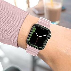 Acheter Avizar Bracelet pour Apple Watch 41mm / 40mm / 38 mm Silicone Ajustable Rose poudré