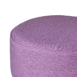 Avis housse de tabouret rond en toile de lin housse de tabouret en bois violet 28x13cm