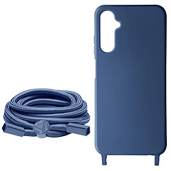 Avizar Coque Cordon pour Samsung Galaxy A05S Semi-Rigide Bleu Nuit