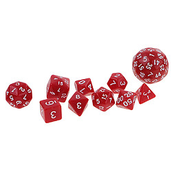 Avis 20pcs Jeux de Dés Polyédriques Dice Set en Acryliqu ( D4 + D6 + D8 + D10 + D12 + D20 + D24 + D30 + D60 )