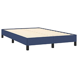 Acheter Maison Chic Lit adulte- Lit + matelas,Sommier à lattes de lit avec matelas bleu 120x190 cm tissu -GKD81781