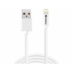 Sandberg USB to Lightning MFI 1m Câble de charge - Lightning - USB - Longueur 1m - Blanc