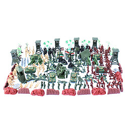 170 pièces en plastique soldat 5cm armée figures playset pour le modèle de scène de sable de l'armée