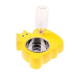 mangeoire automatique pour animaux chien chat buveur d'eau bol alimentaire écureuil yelllow