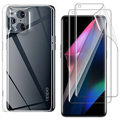 Xeptio Protection intégrale Oppo Find X3 PRO 5G : Coque Gel de Protection en TPU Invisible arrière Transparente ET Protection écran