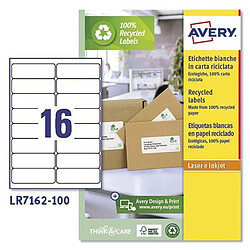 Etiquettes pour Imprimante Avery LR7162 99,1 x 33,9 mm Blanc 100 Volets (5 Unités)