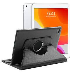 Etui rotatif en simili cuir pour iPad 7 10.2 (2019) (A2197/A2198/A2200) - Noir - Visiodirect -