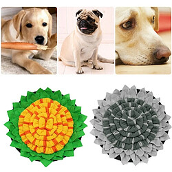 Universal Coussin d'alimentation pour chiens en forme de tournesol pour animaux de compagnie Entraînement du nez pour animaux de compagnie Manger lentement Coussin de jeu durable Coussin lavable Doux Puzzle Animaux de compagnie | Jouets pour chiens pas cher