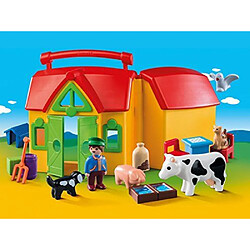 Playmobil® Playmobil 1.2.3. - 6962 - Ferme transportable avec animaux