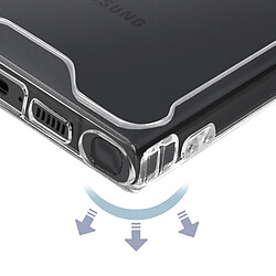 Acheter Avizar Coque pour Samsung Galaxy S23 Ultra Dos Rigide Coins Bumper Antichoc Transparent