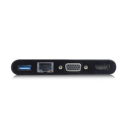 Station d'acceuil Ewent EW9827 USB C HDMI VGA RJ45 4K 5 Gbps