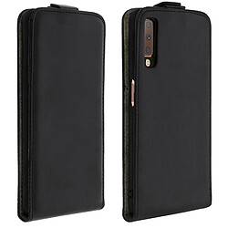 Avizar Etui Samsung Galaxy A7 2018 Housse Clapet Porte-carte Noir