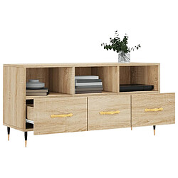 Avis vidaXL Meuble TV chêne sonoma 102x36x50 cm bois d'ingénierie