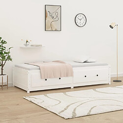 Acheter Maison Chic Lit de jour, Lit de repos pour Salon Chambre,Canapé-lit,Lit d'invité Blanc 90x200 cm Bois de pin massif -MN62661