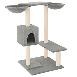 Arbre à chat avec griffoirs,niche pour chat gris clair 82 cm -MN73772