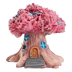 Wewoo Micro paysage Pot De Fleur Décoration Charnue Dessin animé Construction Jouet Grand Tree House Résine Rose