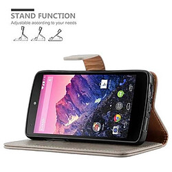 Cadorabo Coque LG Google NEXUS 5 Etui en Marron pas cher