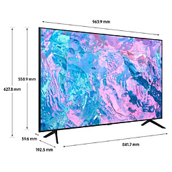 Samsung TV LED 4K 108 cm TU43CU7105KXXC pas cher