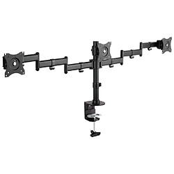 Support de bureau InLine® pour 3x TFT / LCD / LED jusqu'à 68cm 27 ""max. 3x 8kg