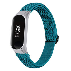 Bracelet en nylon tressée élastique réglable azurite pour votre Xiaomi Mi Band 4/3