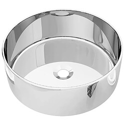 vidaXL Lavabo 40 x 15 cm Céramique Argenté