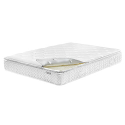 Beliani Matelas à ressorts ensachés équilibré 180 x 200 cm LUXUS