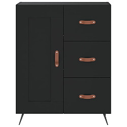 Acheter vidaXL Buffet noir 69,5x34x90 cm bois d'ingénierie