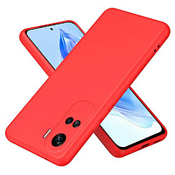 Htdmobiles Coque pour Huawei Honor 90 Lite 5G - housse etui silicone gel fine + film ecran - ROUGE