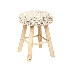 Atmosphera, Createur D'Interieur Tabouret bas Suzette - beige - Atmosphera