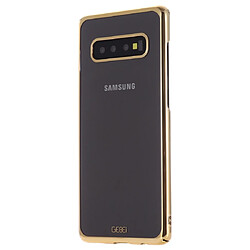 Wewoo Coque Rigide Pour Galaxy S10 + GEBEI de protection plaquage antichoc PC Or