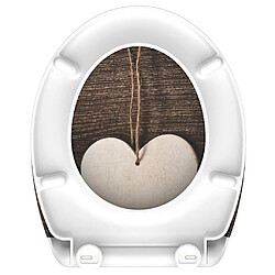 Acheter SCHÜTTE Siège de toilette avec fermeture en douceur WOOD HEART imprimé