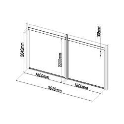 Vente-Unique Pergola bioclimatique autoportante anthracite en aluminium avec lames orientables et rideau rétractable L3,67 m - 12 m² - CASSAPIA pas cher