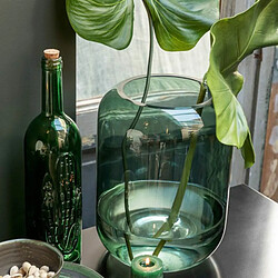 Paris Prix Vase Déco en Verre Cylindre 29cm Vert