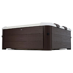 Avis Spa semi-rigide 6 places marron avec accessoires - 120 jets - L160 x l160 x H65 cm - MAKEMO de Mspa