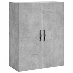 Acheter vidaXL Buffet haut Gris béton 69,5x34x180 cm Bois d'ingénierie