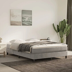 Maison Chic Matelas de lit à ressorts ensachés, Matelas doux Gris clair 140x190x20 cm -GKD40859