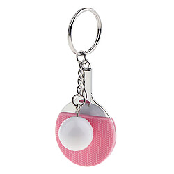 Acheter 1 pièce mini tennis de table porte-clés porte-clés porte-clés anneau porte-clés rose