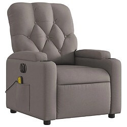 Avis Maison Chic Fauteuil Relax pour salon, Fauteuil de massage inclinable électrique Taupe Tissu -GKD69094