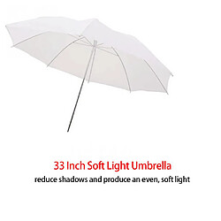 Parapluie Diffuseur De Flash Lumière Studio Photo Blanc Translucide 33''