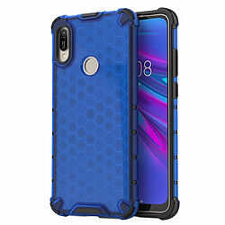 Wewoo Coque PC + TPU antichoc en nid d'abeille pour Huawei Y6 2019 Bleu