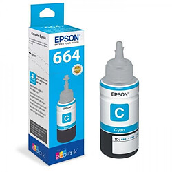 Cartouche d'Encre - Imprimante Bouteille d'encre Epson Ecotank T6642 - 70ml Cyan (C13T664240)