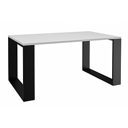 Vivaldi Table Basse Modern II Blanc Noir 90 cm