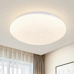 NETTLIFE Plafonnier LED Salon - Ø 16,5 cm, 4000 K, 5 W, Blanc Neutre, Couloir, Chambre Enfant