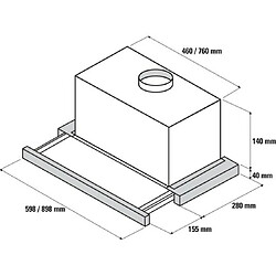 Acheter Hotte télescopique 60cm 404m³/h inox - sht4630x - SAUTER