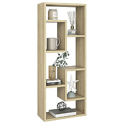 Avis Maison Chic Étagère murale flottante,Etagère de rangement Chêne sonoma 36x16x90 cm Aggloméré -MN60714