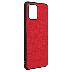 Avizar Coque Oppo Find X3 Pro Hybride Finition Tissu Anti-traces Lavable - Rouge